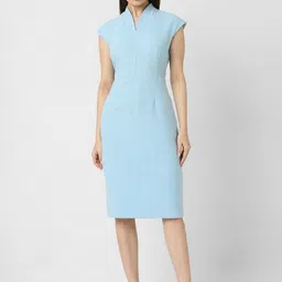 Van Heusen Woman Checked Formal Sheath Dress-picture-8