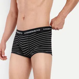 LOGGERHEAD Striped Mid Rise Trunk - LHYT011-NAVY-Navy image 2