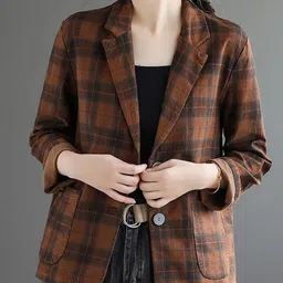 StyleCast x Revolte Women Checked Outdoor Tailored Jacket-image-92