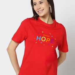 Moda Rapido Women Typography Printed Round Neck Cotton T-shirt-picture-34