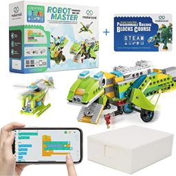 makerzoid 100-in-1 Building Block Set Programmable Building Block Robot Master (Standard), STEM & Coding Robot Kit Educational Toy for Boys and Girls STEM Learning Toys For 6-12 Year Olds - RS7140makerzoid 100-in-1 Building Block Set Programmable Building Block Robot Master (Standard), STEM & Coding Robot Kit Educational Toy for Boys and Girls STEM Learning Toys For 6-12 Year Olds - RS7140 image 1