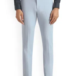Blackberrys Men Solid Slim Fit Low-Rise Trousers-image-52