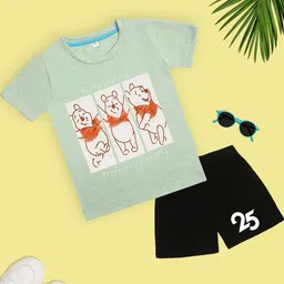 YK Disney Girls Printed T-shirt with Shorts-image-41