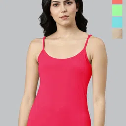 Rupa Jon Pack Of 5 Round Neck Pure Cotton Camisole-image-53