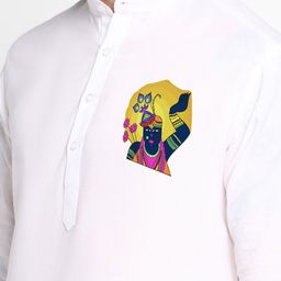 PulseIQ Men Ethnic Motifs Printed Regular Kurta with Pyjamas image 5