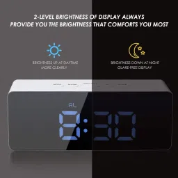 ozimo Digital White Clock image 3