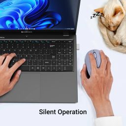 ZEBRONICS Panther Wireless Ambidextrous Optical Mouse Wireless Mouse, 1600DPI, Silent Ergonomic, Power Saving Precision image 3