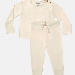 Softsens Kids Cream-Coloured Top with Pyjamas-12