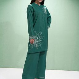 Vishudh Embroidered Tunic & Palazzo Co-Ord Set image 4