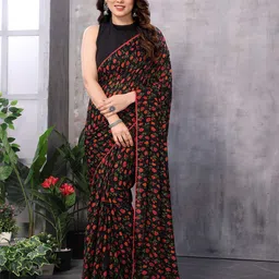 Panzora Floral Printed Ready to Wear Saree-image-61