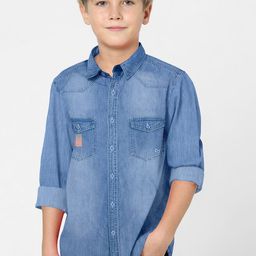 FABFARM Boys Standard Opaque Casual Shirt-image-100