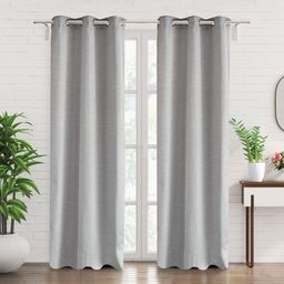 Home Centre Grey Set of 2 Black Out Door Curtain-image-41