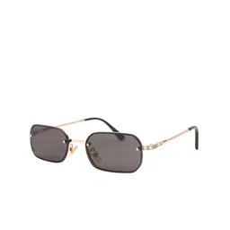 TAMZY Unisex Black Lens & Black Rectangle Sunglasses with-image-3