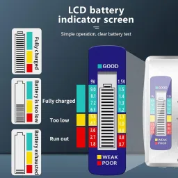 elephantboat Battery Tester, Universal Digital Battery Checker Digital Battery Tester image 2