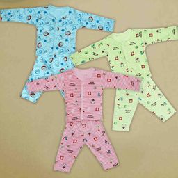 ME N MY Unisex Kids Pack Of 3 Printed T-shirt with Trousers-image-80