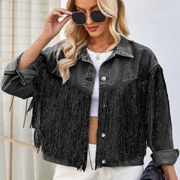 StyleCast Women Crop Padded Jacket with Embroidered-picture-34