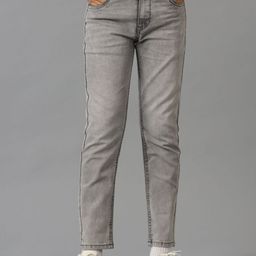 UNDER FOURTEEN ONLY Boys Slim Fit Mid Rise Cropped Jeans-picture-1