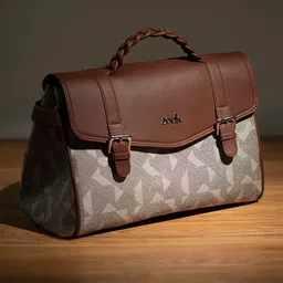 ZOUK Women Abstract Printed Satchel Bag-2