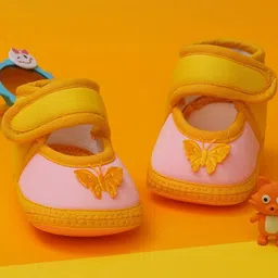 NESKA MODA 6 To 12 Months Baby Girls Soft Cotton Cute Butterfly Booties-picture-21