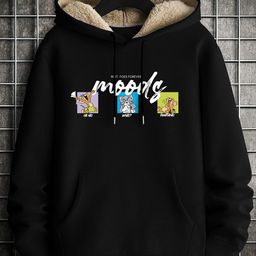 TOGS & TERRE Women Printed Hooded Pullover Sweatshirt-image-12