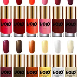 VOLO Set Of 12 Luxury Super Shine Nail Polish - 10 ml Each-Combo-No-320-20