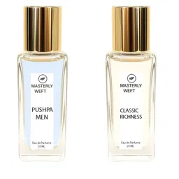 MASTERLY WEFT Men Set Of 2 Pusha & Classic Richness Long Lasting Eau De Parfum- 20 ml Each image 4