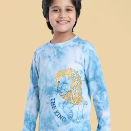 ARIAS By LARA DUTTA Boys Simba Printed Round Neck Cotton T-shirt-image-70