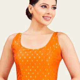 Studio Shringaar Woven Design Brocade Padded Saree Blouse-image-19