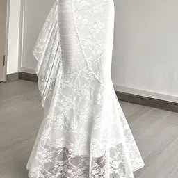 LULU & SKY Self-Designed A-Line Curved Lace-Trim Maxi Skirt-picture-15