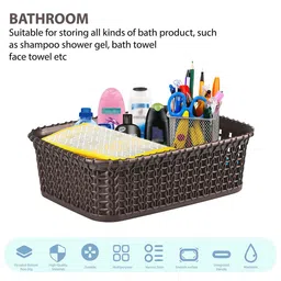 Kuber Industries Brown Set of 6 Regular Multi-Utility Organisers image 3