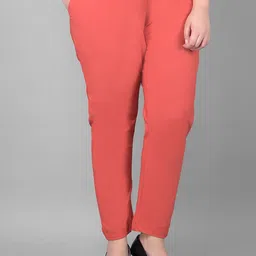 Comfort Lady Women Plus Size Solid Mid-Rise Casual Regular Trouser-image-62