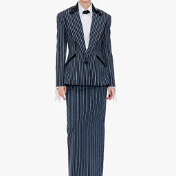 QUA Single-Breasted Contoured Blazer-picture-51