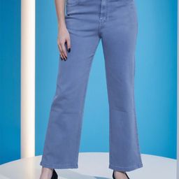 FIREAGE Women Bootilicious Wide Leg High-Rise Stretchable Jeans-image-43