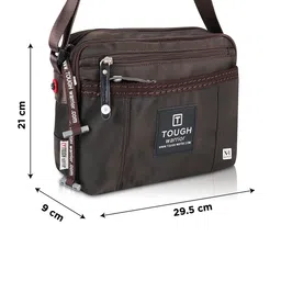 NFI essentials Unisex Solid Messenger Bag image 3