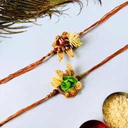 Tipsy closet Unisex Green Wraparound Rakhi-image-55