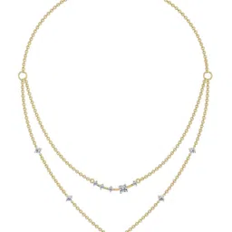 Emori Two Layered Solitaire Necklace-37