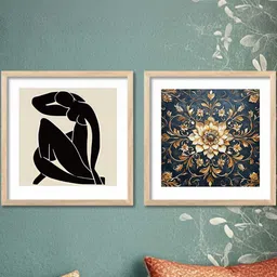 WALLLANE Set of 2 Abstract Wood Wall Art-picture-30
