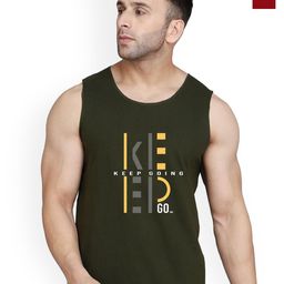 SLOWLORIS Men Pack of 2 Printed Bio-Wash Combed Cotton Gym Vests-picture-45