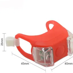 dark horse Bicycle 2 Silicon Red Super Bright Blinker Safety Light with 3 LED Lighting Modes LED Rear Break Light image 3