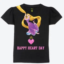 YK Disney Print Puff Sleeve Cotton Top-23