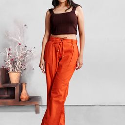 Komarri U Women Loose Fit Parallel Trousers-image-86