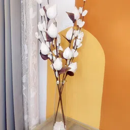 Myntra Elegant Homes White 1 Pieces Lotus Cordyline Artificial Flower-image-64