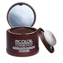 INCOLOR Enhance Hairline Long Lasting Waterproof Powder - 4g Dark Brown - 04-picture-18