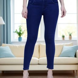 DressBerry Women Floyd Skinny Fit High-Rise Light Fade Embellished Stretchable Jeans-image-97