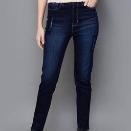 Xpose Women Comfort Slim Fit High-Rise Stretchable Jeans-image-89