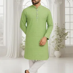 JASHNA Woven Design Cotton Kurtas-image-88