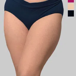 Inner Sense Pack Of 4 Organic Cotton PlusSize Anti Microbial Maternity Briefs-picture-49