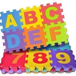 red champion Interlocking Learning Alphabet and Number Mat for Kids (Set Of 1) image 4