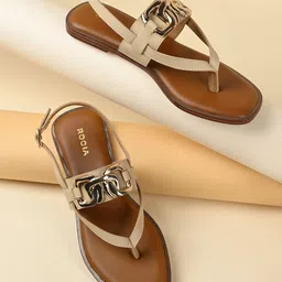 Rocia Women Backstrap Open Toe Flats-31