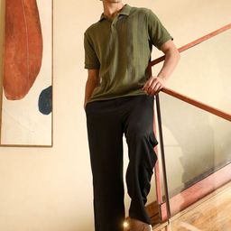 Campus Sutra Men Self Design Polo Collar T-shirt-picture-13